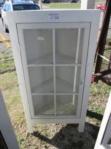 Primitive-style cabinet made from repurposed materials