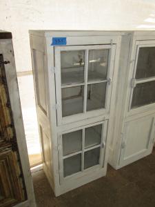 Primitive-style cabinet made from repurposed materials