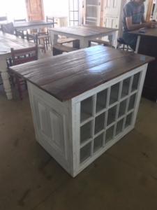 Primitive-style kitchen island furniture