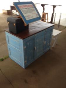 Primitive-style buffet furniture
