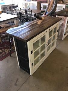 Primitive-style kitchen island furniture