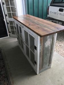 Primitive-style kitchen island furniture